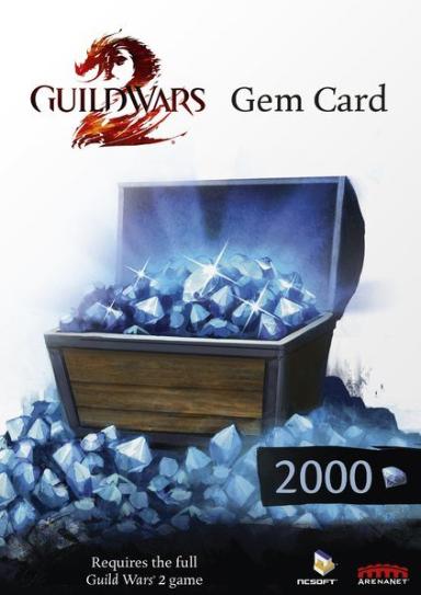 GUILD WARS 2 2000 GEMS CARD - OFFICIAL WEBSITE - PC - WORLDWIDE - Libelula Vesela - Jocuri video