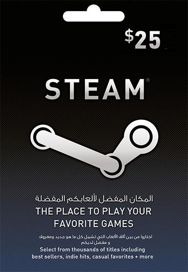 STEAM GIFT CARD 25 $ - STEAM - PC - WORLDWIDE - Libelula Vesela - Gift Cards