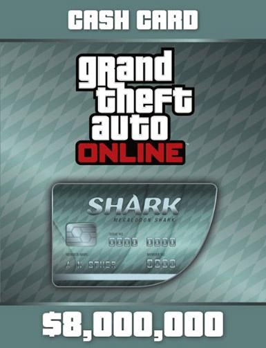 GRAND THEFT AUTO V GTA: MEGALODON SHARK CASH CARD - ROCKSTAR SOCIAL CLUB - WORLDWIDE - Libelula Vesela - Jocuri video
