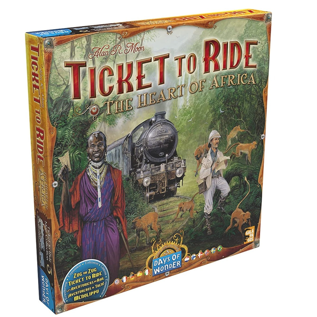 JOC DE SOCIETATE TICKET TO RIDE MAP COLLECTION HEART OF AFRICA, LIMBA ENGLEZA - DAYS OF WONDER (720117) - Libelula Vesela - Jucarii