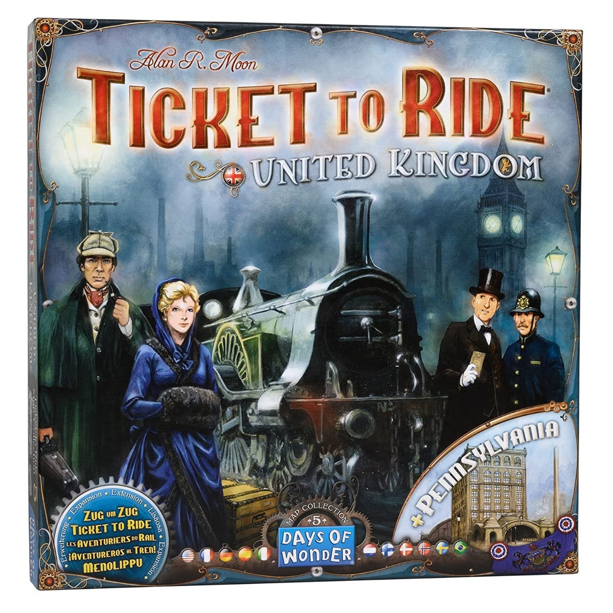 JOC DE SOCIETATE TICKET TO RIDE MAP COLLECTION UK/PENNSYLVANIA, LIMBA ENGLEZA - DAYS OF WONDER (720123) - Libelula Vesela - Jucarii