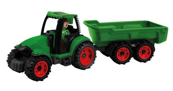 TRACTOR CU REMORCA TRUCKIES PENTRU COPII VERDE - LENA (LE01625) - Libelula Vesela - Jucarii