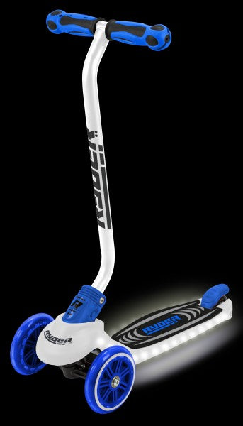 TROTINETA PENTRU COPII, CU 3 ROTI RYDER NEO LED CU ROTI DIN SILICON - SAICA (SA3217) - Libelula Vesela - Jucarii