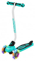 TROTINETA PENTRU COPII, CU 3 ROTI DIN SILICON ALBASTRU CU NEGRU, RYDER NEO LED - SAICA (SA3400L) - Libelula Vesela - Jucarii