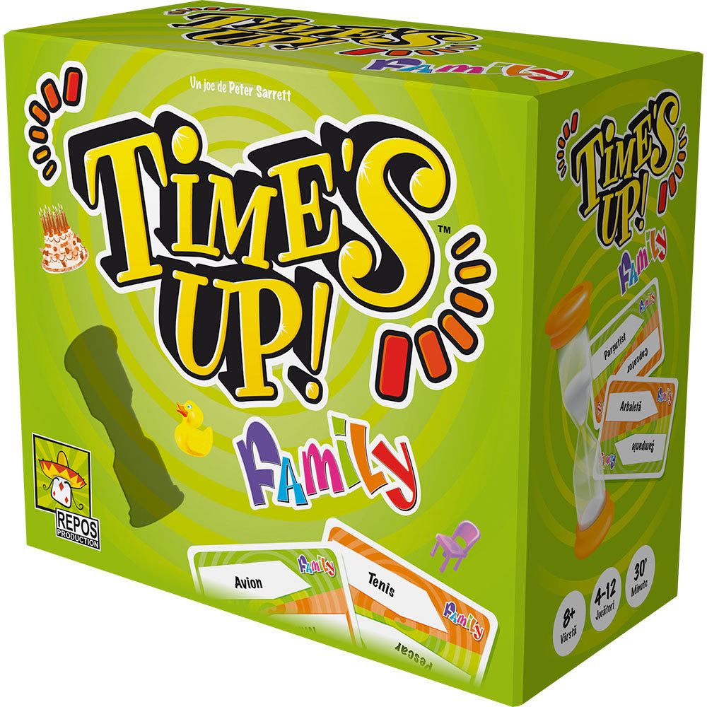 JOC DE SOCIETATE TIME'S UP! FAMILY - GAMES UNPLUGGED (TUF1-RO01) - Libelula Vesela - Jucarii