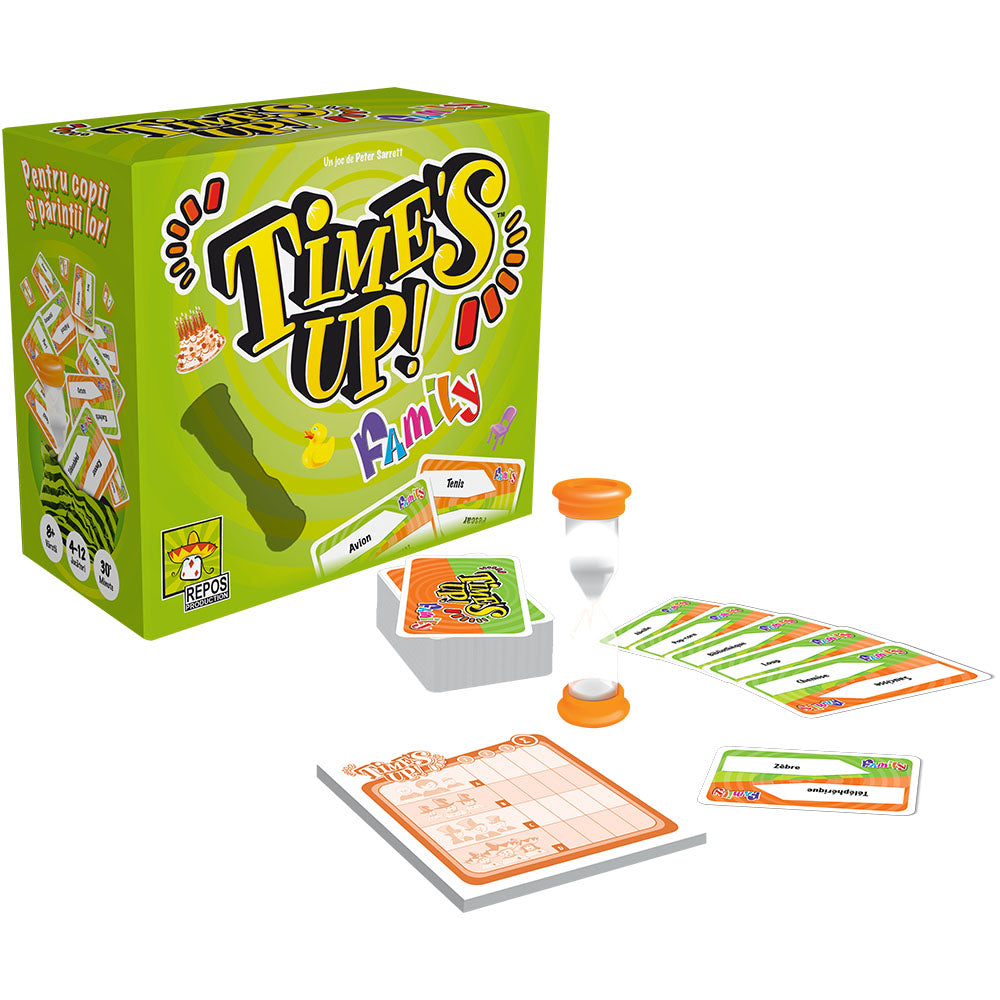 JOC DE SOCIETATE TIME'S UP! FAMILY - GAMES UNPLUGGED (TUF1-RO01) - Libelula Vesela - Jucarii
